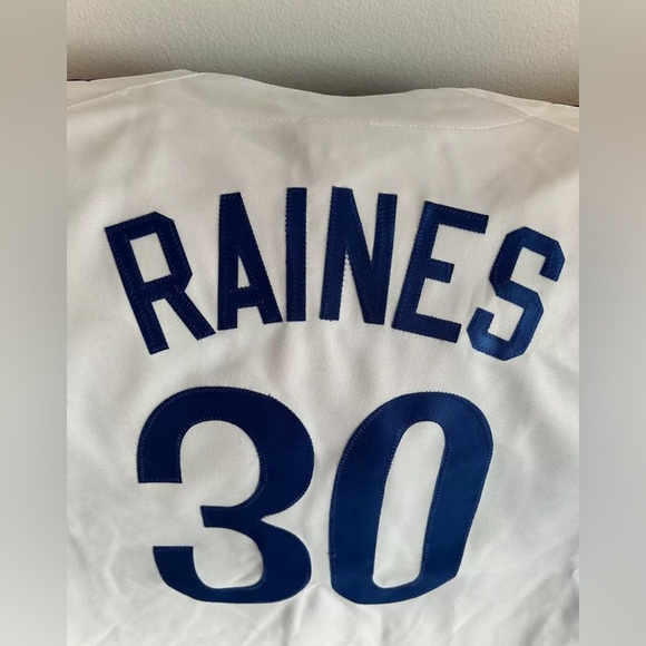 Majestic Authentic Montreal Expos Tim Raines MLB Baseball Jersey Men’s Sz Medium - Picture 7 of 7